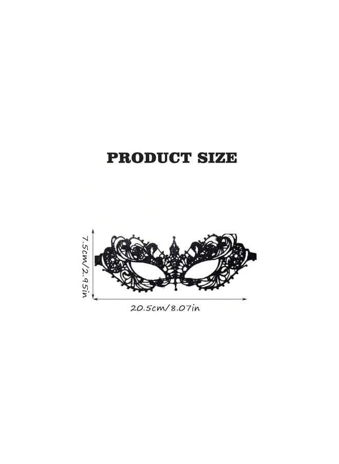 The Bros Lace Masquerade mask 2Pack - Elegant Elegant Venetian Style Mask for Adult Costume parties,Weddings, Halloween, Cosplay Soft, Gentle Material (Women Mask -Black&White)  - Image 4