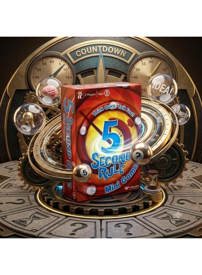Play Monster "Interplay 5 Second Rule Mini Game - Think Quick, Talk Fast Family Card Game" - Image 1