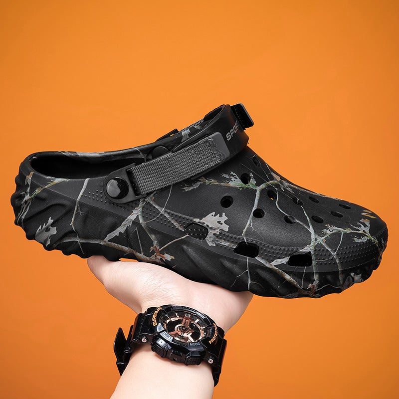 Hole Shoes Men'S Summer Outdoor Thick-Soled Slippers Outdoor Sports Garden Shoes Beach Men'S Sandals - Image 5