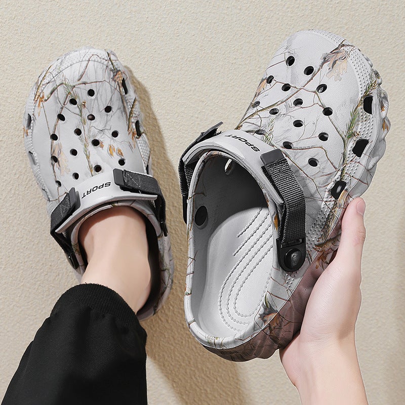 Hole Shoes Men'S Summer Outdoor Thick-Soled Slippers Outdoor Sports Garden Shoes Beach Men'S Sandals - Image 3