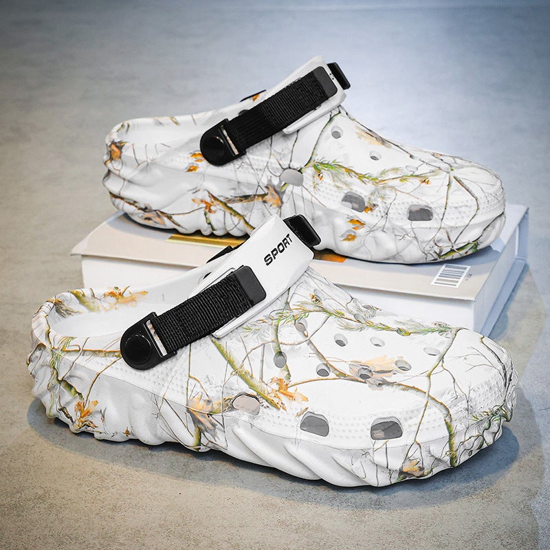 Hole Shoes Men'S Summer Outdoor Thick-Soled Slippers Outdoor Sports Garden Shoes Beach Men'S Sandals - Image 4