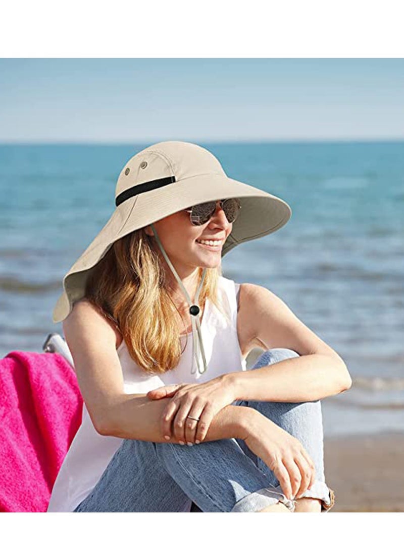 Outdoor Sunshade Hat with 50 + UPF Protective Wide Brim Fisherman's with Neck Flap Sunscreen Anti Mosquito Ultraviolet Go Out Fishing Play For Men and Women - Image 2