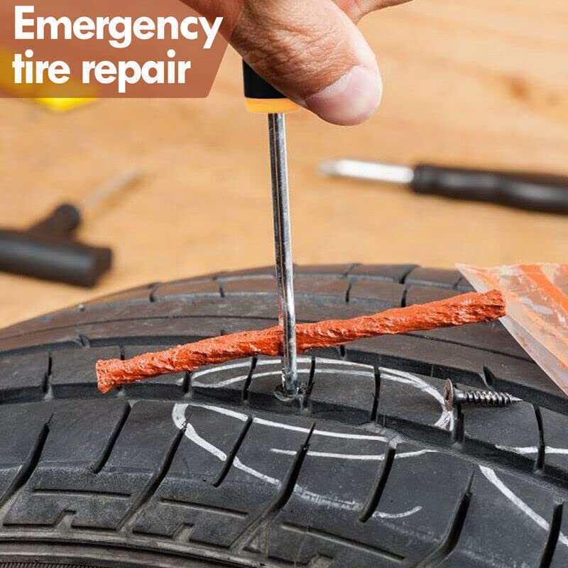 WILLIBEE (Pack of 30 Strips) Premium Heavy Duty Tubeless Tyre Puncture Repair Strips,30 Black Puncher Repair Seal Strips for Car, Bike, SUV & Motorcycle - Image 3