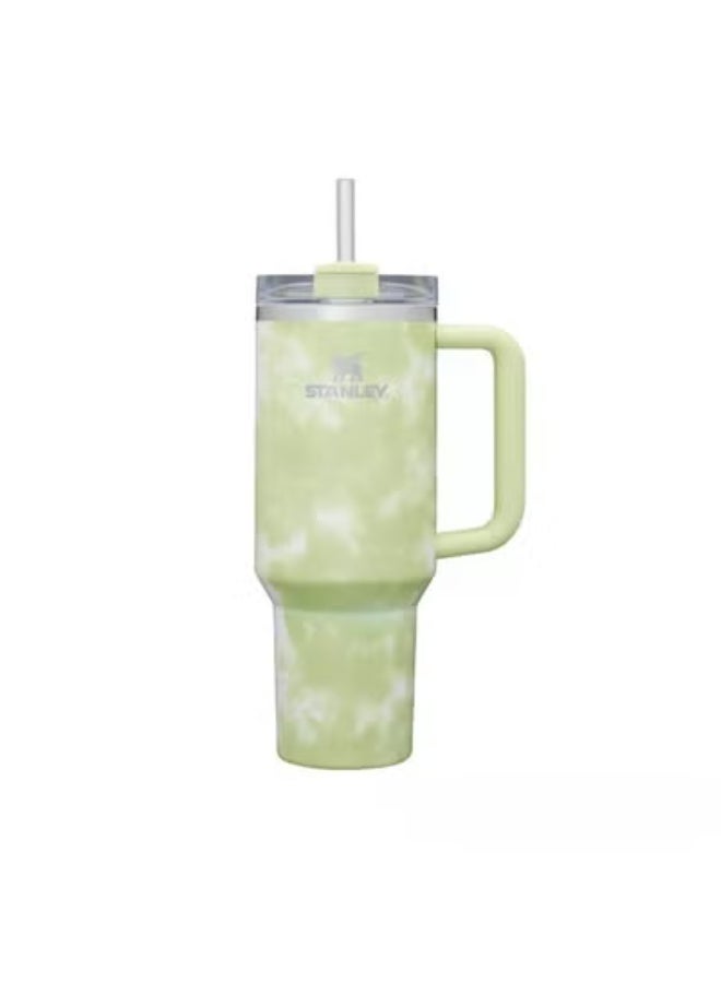 Stanley Adventure Quencher Travel Tumbler 40oz – Double Wall Vacuum Insulated Stainless Steel Cup with Handle, Built-In Straw & Leak-Resistant Lid, BPA-Free Reusable Water Bottle Keeps Drinks Hot or Cold, Cintron Tie Dye - Image 1