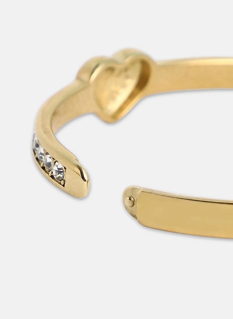 سوهي Women's The Bijou-Heart Bangle Bracelet