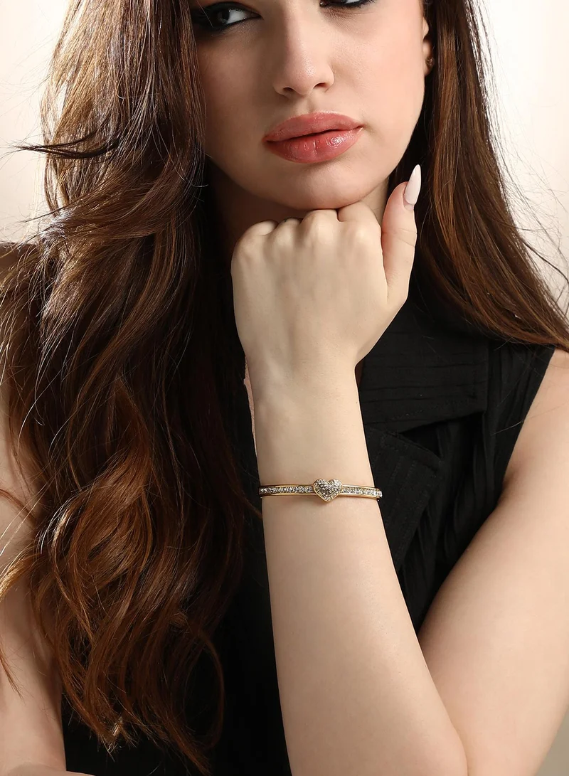 سوهي Women's The Bijou-Heart Bangle Bracelet