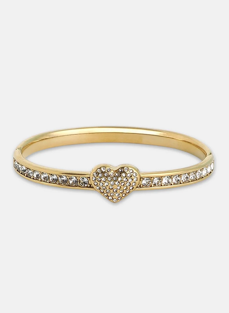 سوهي Women's The Bijou-Heart Bangle Bracelet
