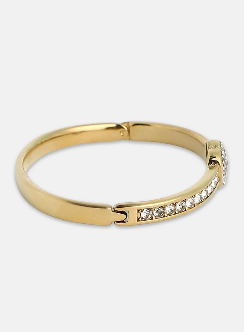 سوهي Women's The Bijou-Heart Bangle Bracelet