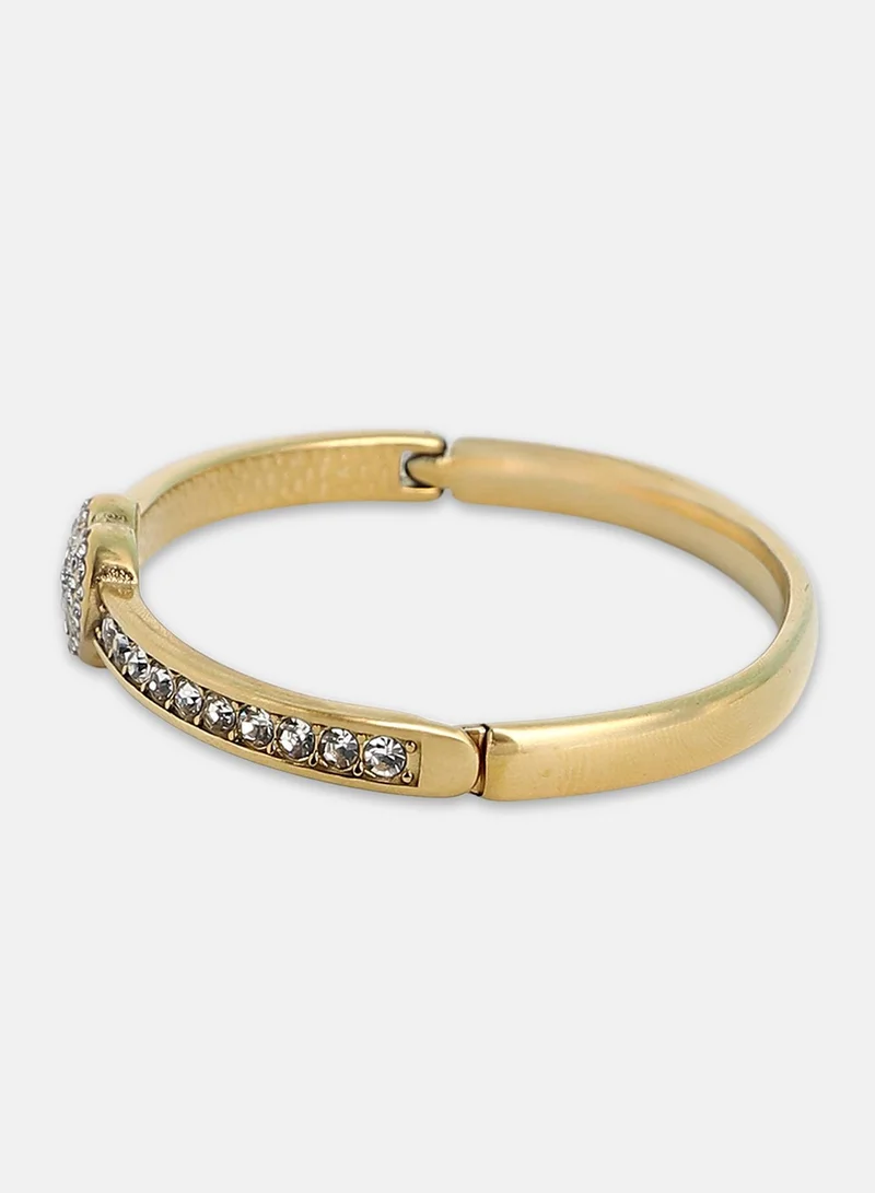 سوهي Women's The Bijou-Heart Bangle Bracelet