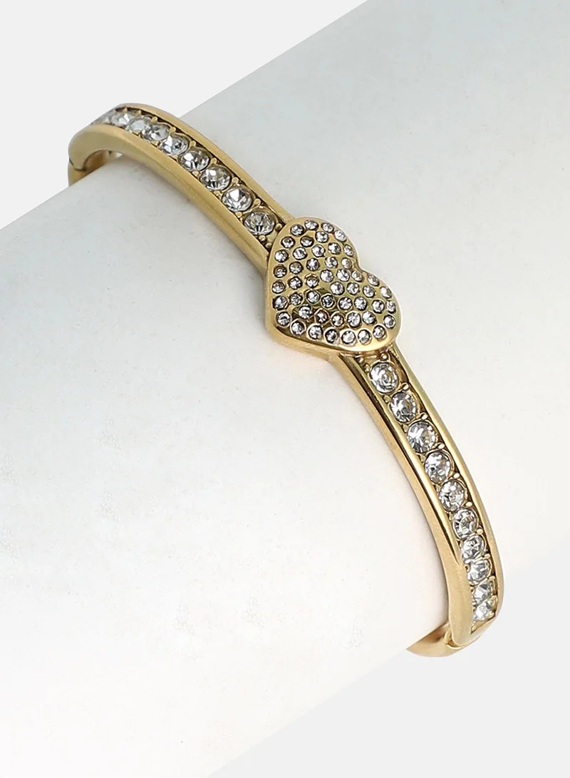 سوهي Women's The Bijou-Heart Bangle Bracelet