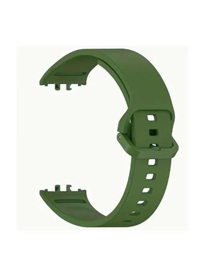 Samsung Galaxy Fit 3 Soft Silicone Replacement Strap Double Colors Amazing Design - Green - Image 2