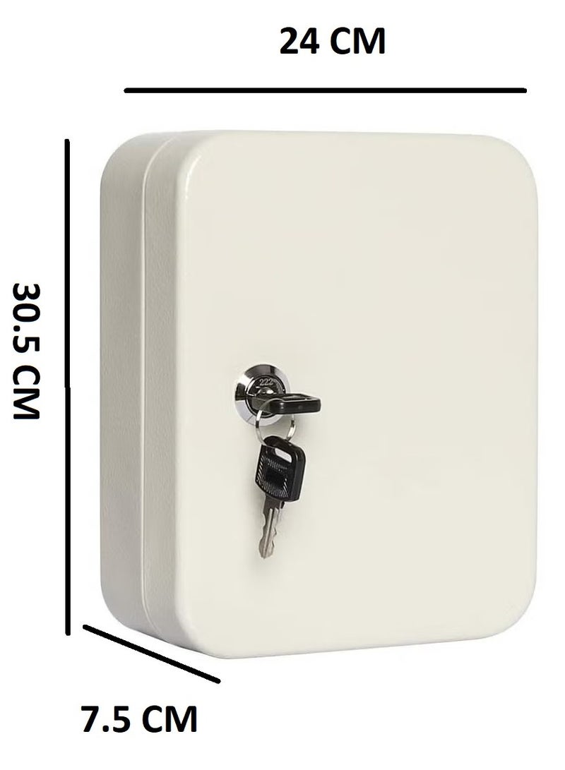 RENOVO Metal Key Box 40 Key Steel Key Cabinet Wall Mount Storage Box Organizer Key With Tag Assorted Color Plastic - Image 3