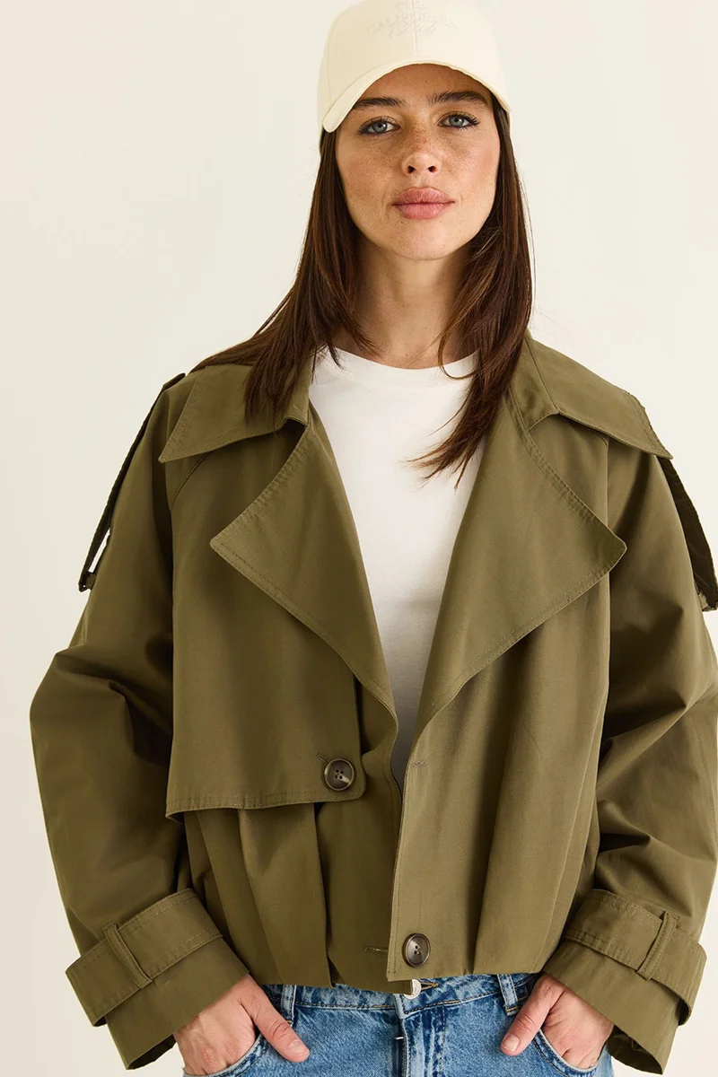 Bianco Lucci  LUCCI Women's Trench Coat for Women | Best Price UAE