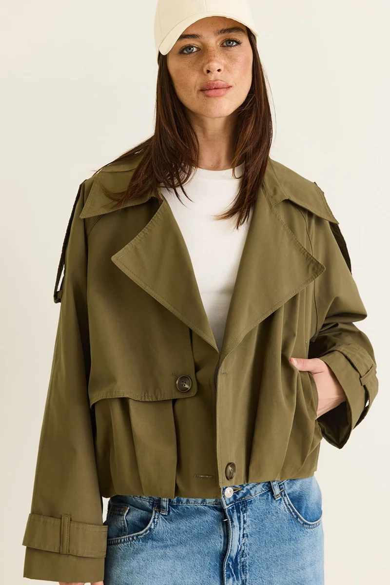 Bianco Lucci  LUCCI Women's Trench Coat for Women | Best Price UAE