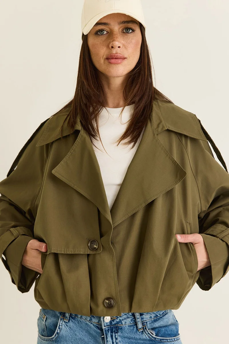 LUCCI Women's Trench Coat