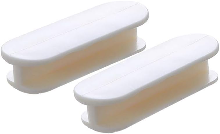 KPNG Self-Stick Instant Cabinet Drawer-Humanity Handle Helper Auxiliary for Cabinet Knobs Drawer Sliding Door-Wardrobe Self-Stick Push Pull Helper Stick-on Handles (White, Pack of - 2, Polished) - Image 1