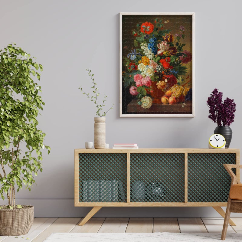 Antelope - 1000 Piece Puzzles for Adults - Vase Flower Grapes Peaches Jigsaw Puzzle 1000 Pieces  Jan Frans Van Dael Officially Licensed  High Resolution  No Dust Classic Artistic Puzzle - Image 4