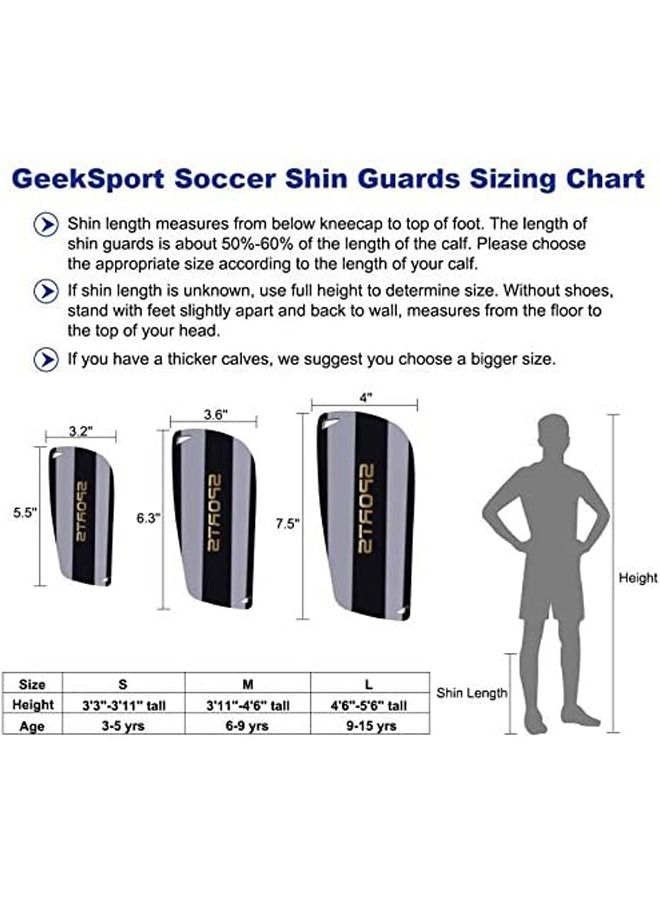 Rock Pow Soccer Shin Guards for Youth Kids Toddler Protective Soccer Shin Pads & Sleeves Equipment Football Gear for 9-15 Years Old Children Teens Boys Girls - Image 2