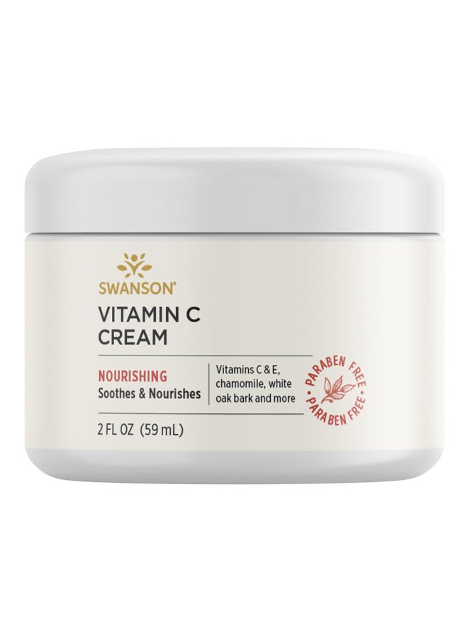 Swanson Vitamin C Cream 2 fl Ounce 59 ml Nourishing Cream for Skin Health and Radiance - Image 3