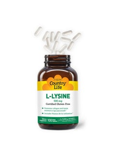 Country Life Llysine 500Mg With B6 Supports Immune Health Promotes Collagen Renewal In Lips And Mouth 100 Vegan Capsules Certified Gluten Free Certified Vegan  - Image 4