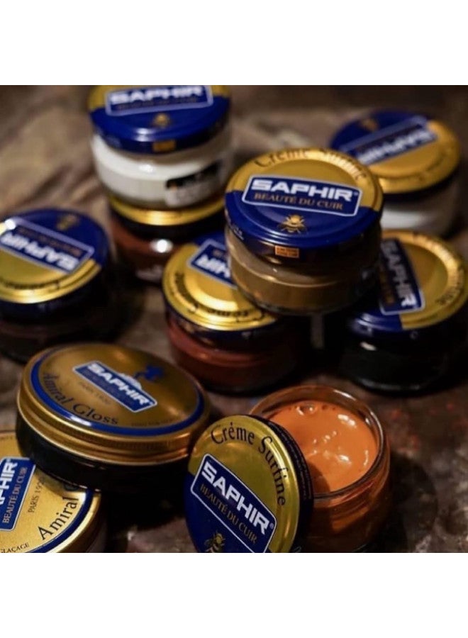 SAPHIR Creme Surfine Pommadier Shoe Polish - Beeswax Cream for Leather Products - Navy Blue - Image 4