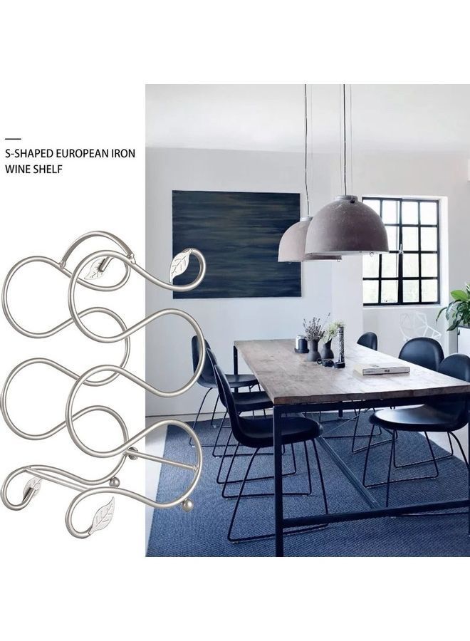 NIBEMINENT S Shape Small Waist Hanging Cup Holder Silver - Image 1