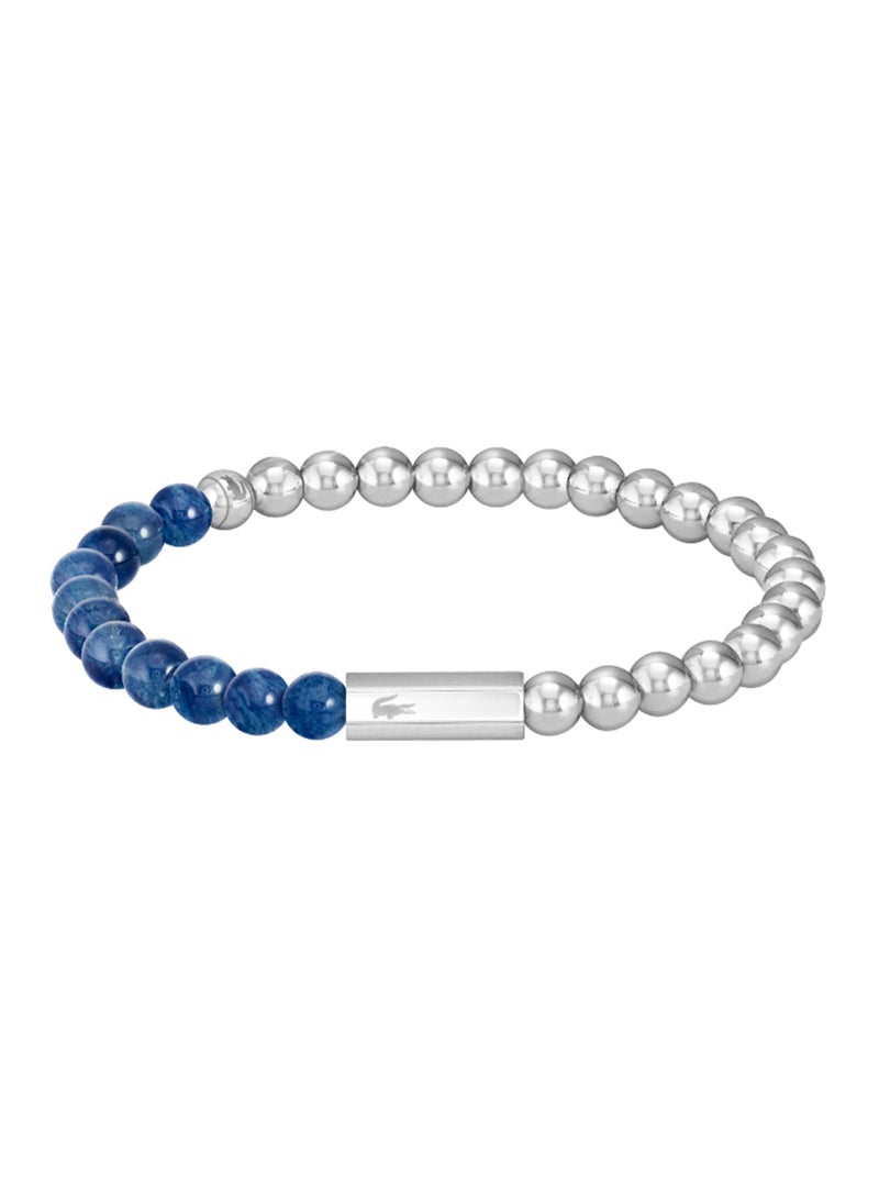 LACOSTE JEWELRY SCOTTIE MENS LAPIS & SS METAL BEAD BRAC - 2040246 - Image 1