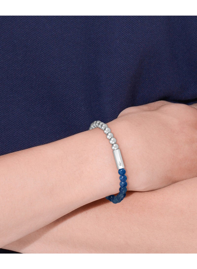 LACOSTE JEWELRY SCOTTIE MENS LAPIS & SS METAL BEAD BRAC - 2040246 - Image 2