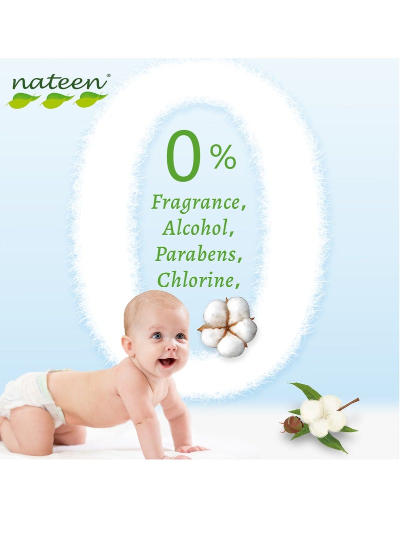 nateen Baby Wipes,80s x 6 Packs(480 wipes),20pcs Wipes Free,Pure Water Wipes for Baby,Multi Purpose Cleaning Baby Wet Wipes With Aloe Vera Extract for Sensitive Skin - Image 4