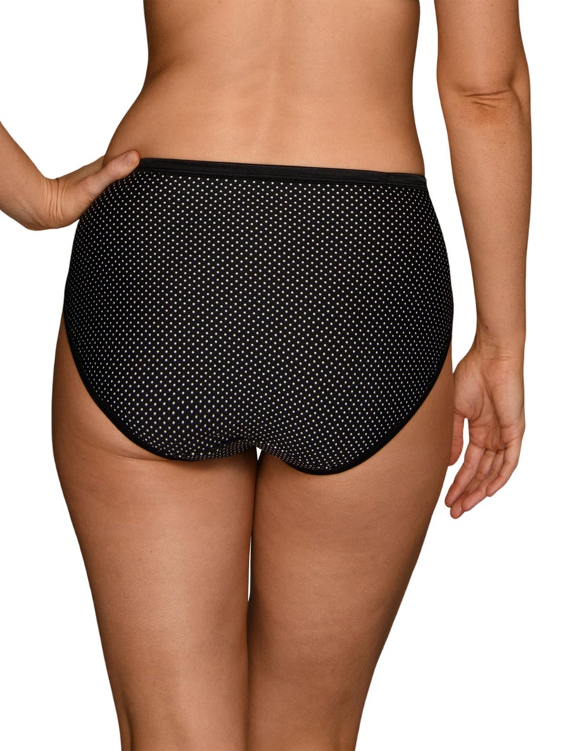 Vanity Fair Women's Illumination Hi Cut Panty 13108, Premiere Dot Print, X-Large/8 - Image 3