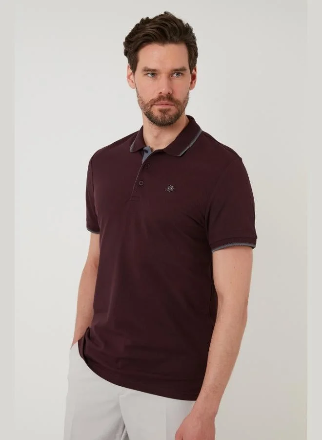 Buratti Cotton Slim Fit Striped Detail Buttoned Polo Collar 4-Pack Men's T-Shirt 5902118S4