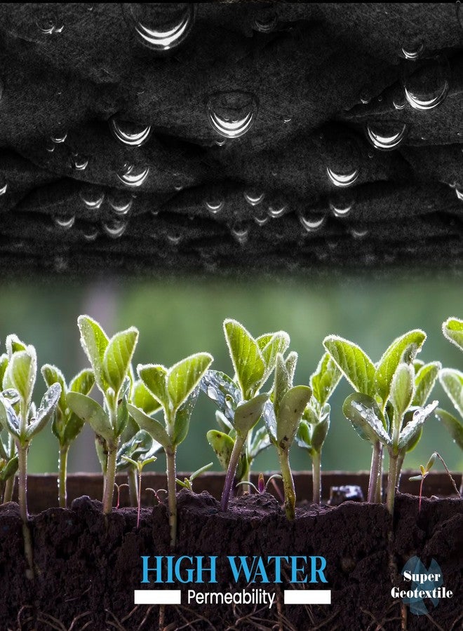 Super Geotextile 4, 6, 8 oz Non Woven Fabric for Landscaping, French Drains, Underlayment, Erosion Control, Construction Projects - 4 oz (3X50) - Image 5