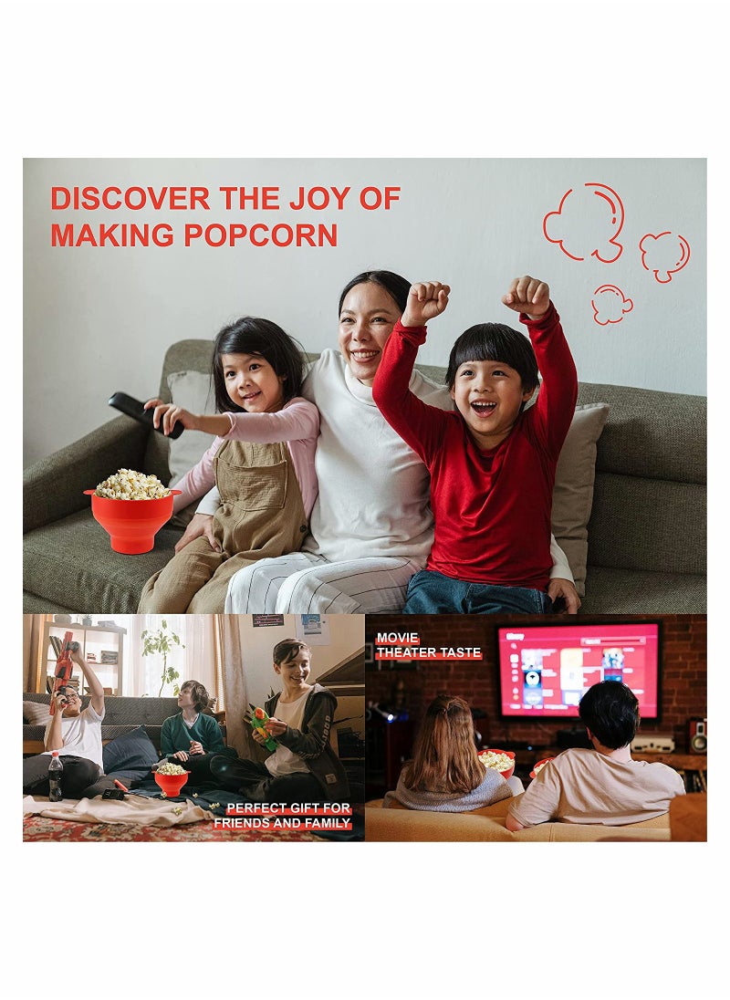 KASTWAVE - Silicone Microwave Popcorn Popper with Lid, BPA Free Microwave Popcorn Popper - Image 1