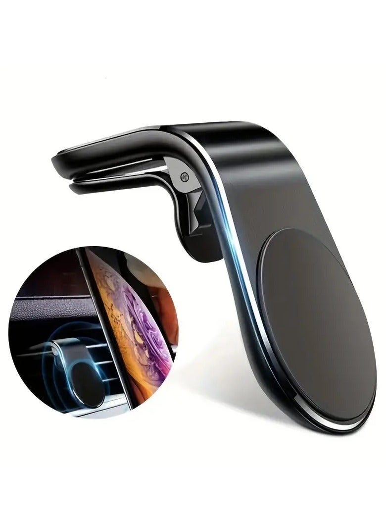 Home Clearance Sale L Shape Air Vent Mount Stand Magnetic Mobile Holder Magnetic Car Phone Holder - Image 1