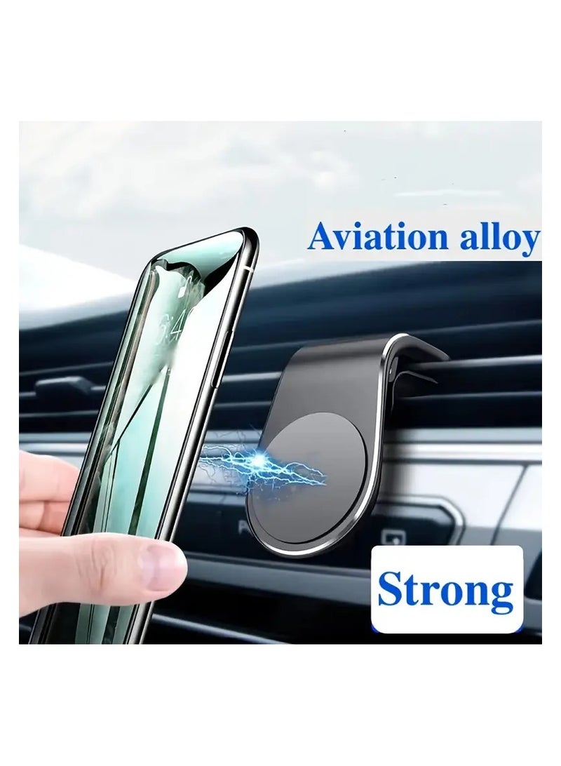 Home Clearance Sale L Shape Air Vent Mount Stand Magnetic Mobile Holder Magnetic Car Phone Holder - Image 3