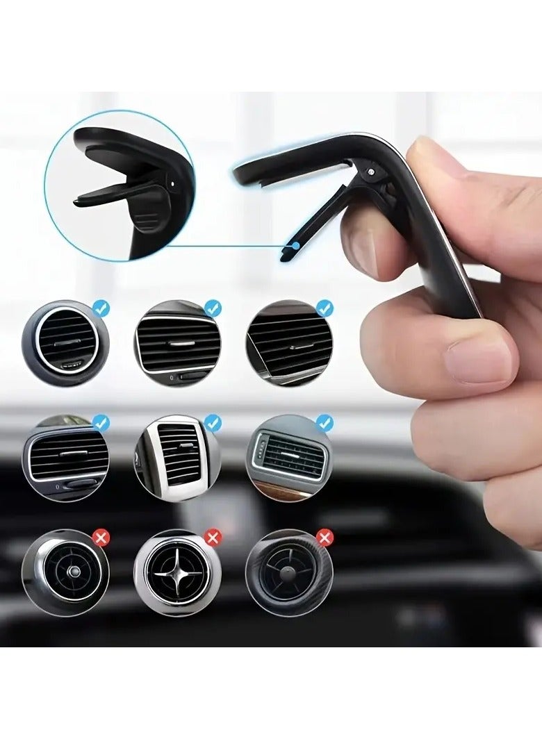 Home Clearance Sale L Shape Air Vent Mount Stand Magnetic Mobile Holder Magnetic Car Phone Holder - Image 4