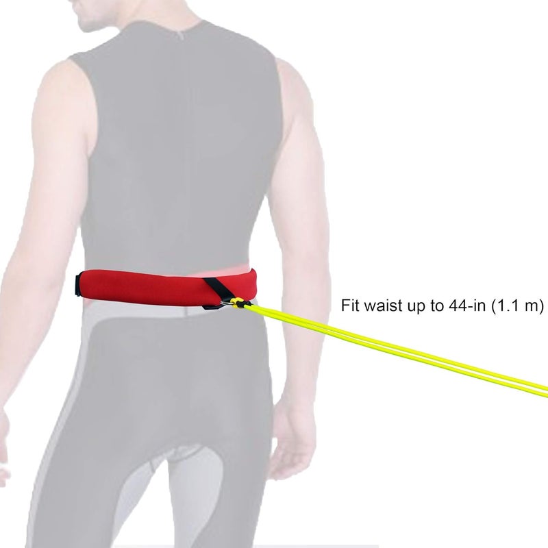 YYST Swimming Bungee Resistance Training Belt Swim Exerciser Tether (One Waist Belt, Bungee Cord, Loop) - Image 3