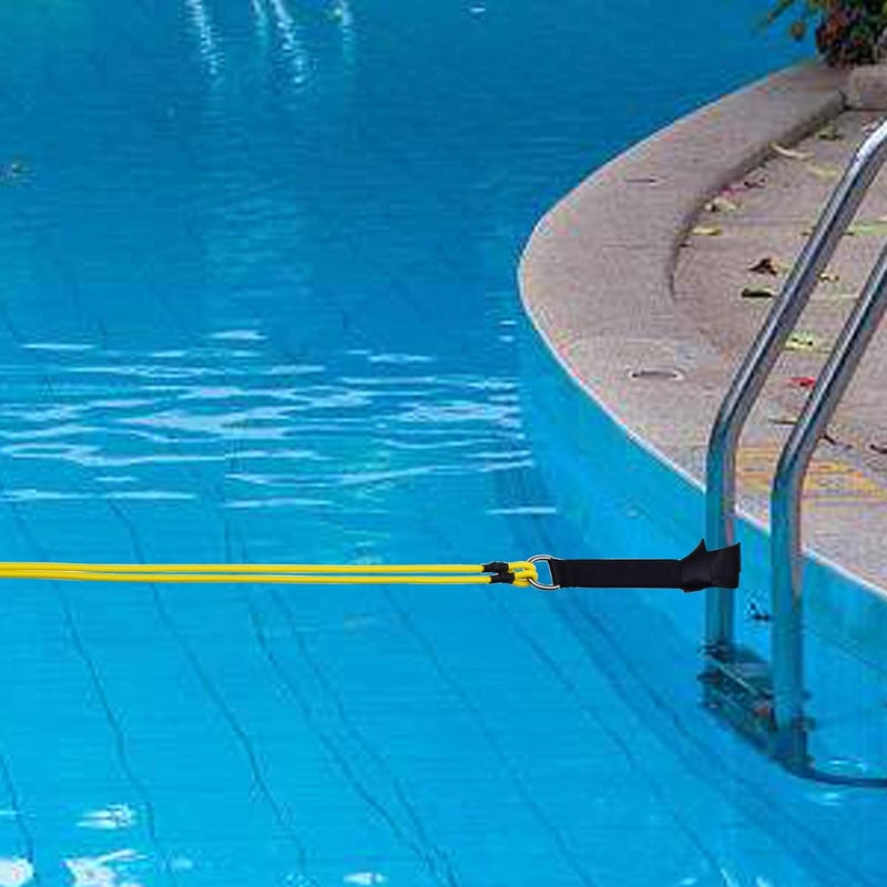 YYST Swimming Bungee Resistance Training Belt Swim Exerciser Tether (One Waist Belt, Bungee Cord, Loop) - Image 4