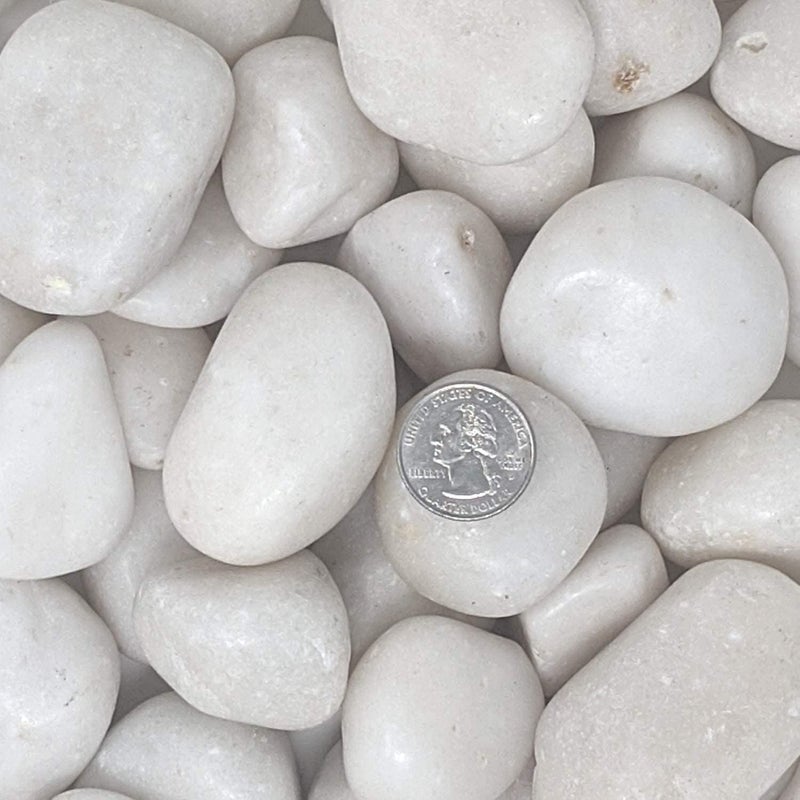 Midwest Hearth Decorative Polished White Stones 1" to 2" Size (10-lb Bag) - Image 2