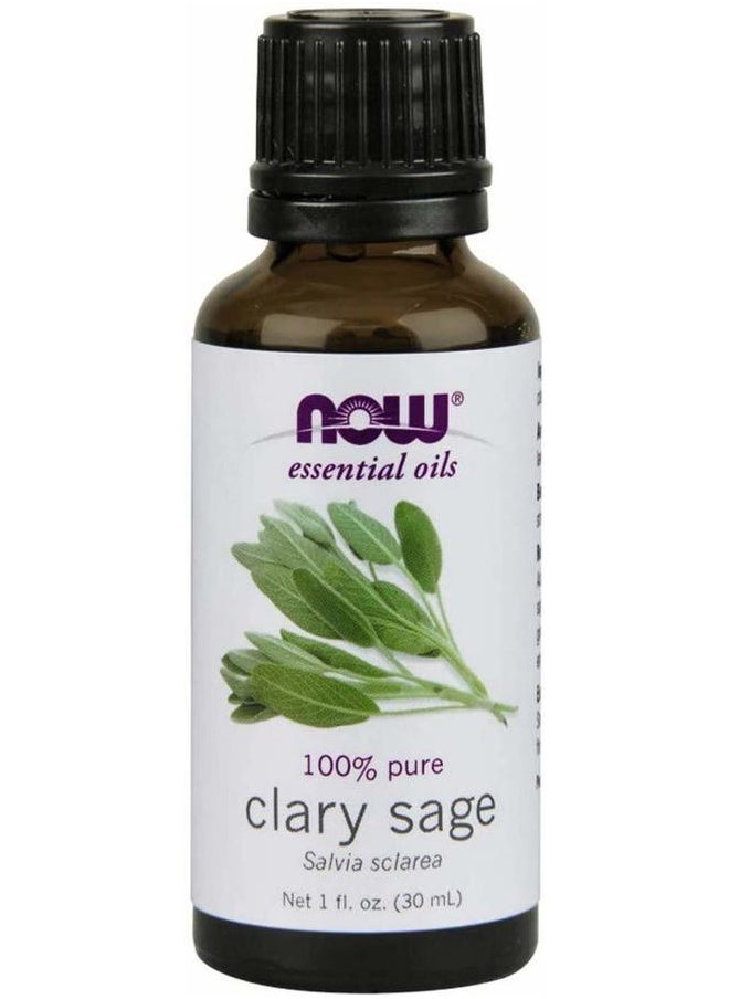 Now Foods - 100% Pure Clary Sage 1 fl Ounce (30 ml) Liquid - Image 1