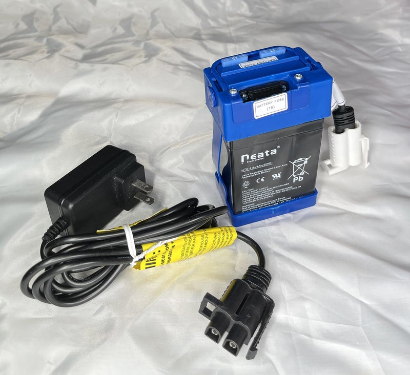 SHARIVVY 6 Volt Battery and Charger Compatibal with for Motion Trendz Mega Tredz Yamaha YFZ Replica ATV Action Wheels Disney Cars 2 Francesco Race Car Battery Powered Ride On - Image 1