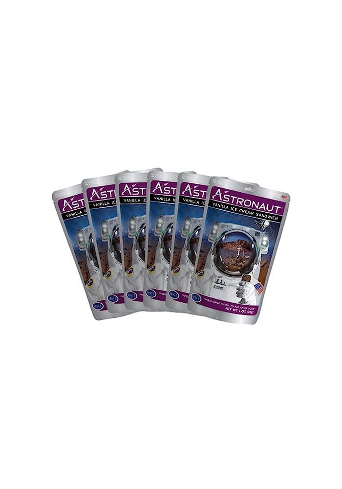 Astronaut Foods FreezeDried Ice Cream Sandwich NASA Space Dessert Vanilla 6 Count - Image 1
