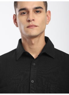 Beyoung Black Dual Pocket Cotton Shirt  - Image 4