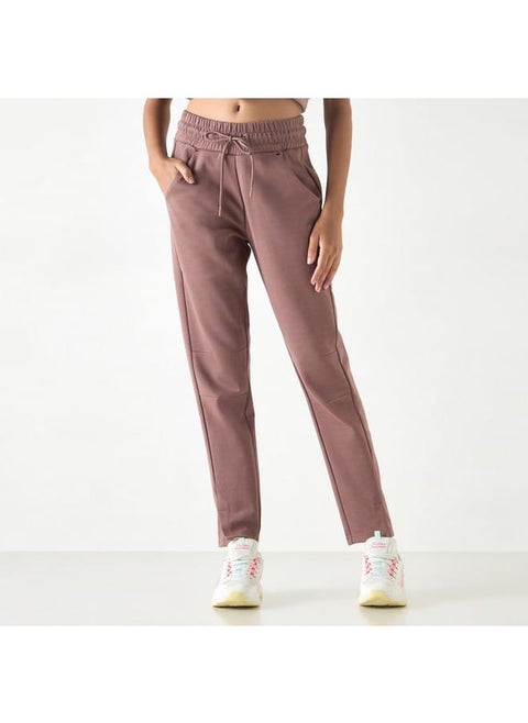 Kappa Track Pants with Drawstring Closure and Pockets