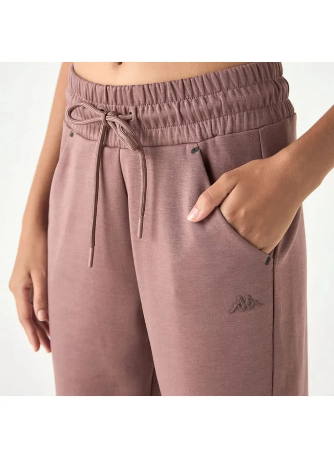 Kappa Kappa Solid Track Pants with Drawstring Closure and Pockets
