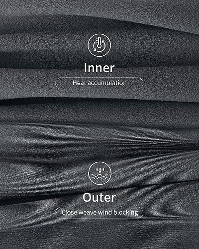 WEERTI Thermal Underwear for Women Long Johns with Fleece Lined Base Layer Women Cold Weather Top Bottom Grey - Image 3