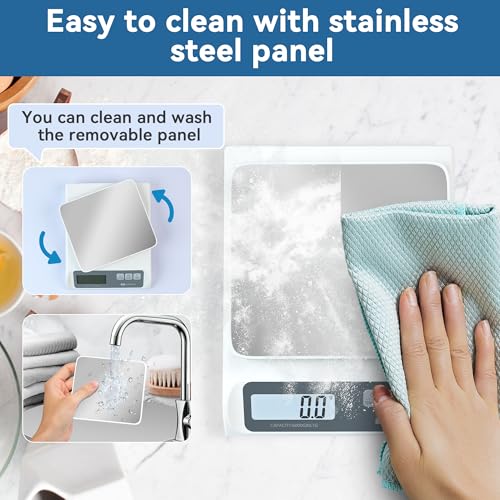 CYBERGIANT 13lb/0.1g Precision Digital Food Scale - Meal Prep Kitchen Baking & Espresso Coffee - Gram Scale with Stainless Steel Platform & LCD Display - Image 5