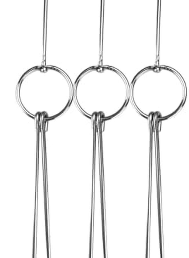 Heavy Duty Black Stainless Steel Double Meat Hook for Roast Duck Chicken BBQ Grill Hanger - Image 2