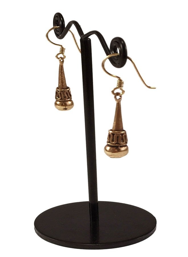 LynnAround Bronze Classic Vintage Small Drop Dangle Earrings Gold Color Fish Hook For Women Men Lightweight Jewelry Gift - Image 2