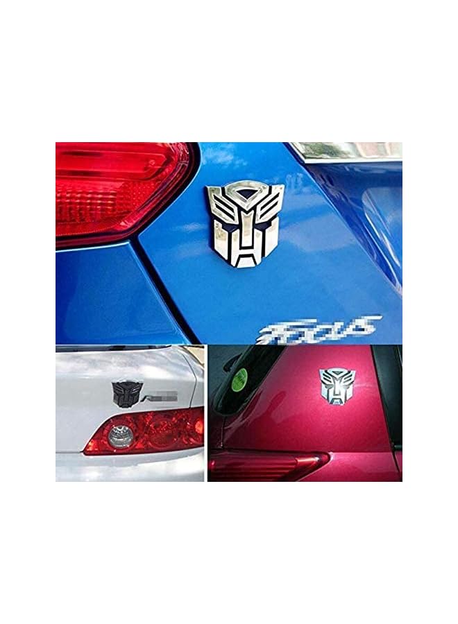 PROMASS ملصق شعار سيارات بي سي إس ترانسفورمرز معدني 3D شارة أوتوبوت ملصق تزيين الشاحنة تزيين السيارات ملصق - Image 3